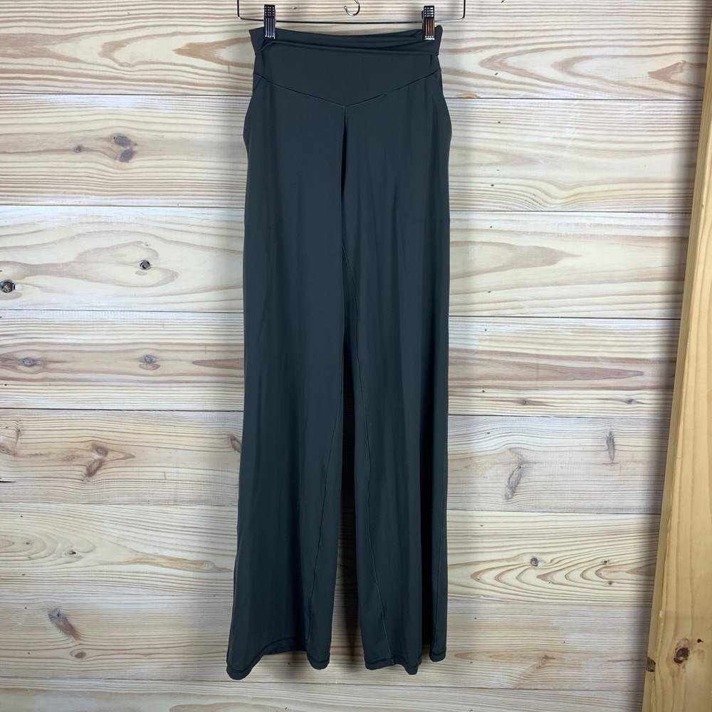 OFFLINE by Aerie Real Me Xtra Trouser Womens S Gray High Rise Wide Leg Yoga Pant